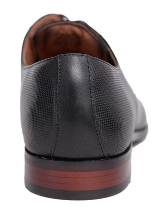 Florsheim SHOES Florsheim Postino Textured Black Oxford Leather Dress Shoes