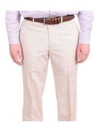 Thumbnail for Geoffrey Beene PANTS 30X30 Geoffrey Beene Classic Fit Tan Corded Flat Front Cotton Blend Dress Pants