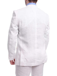 Thumbnail for Gino Vitale TWO PIECE SUITS Gino Vitale Slim Fit Solid White Two Button Linen Suit