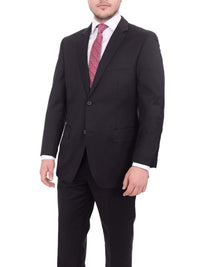 Thumbnail for Giorgio Cosani TWO PIECE SUITS 40S Giorgio Cosani Regular Fit Solid Black Two Button Wool Suit