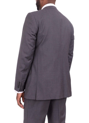 Giorgio Cosani TWO PIECE SUITS Giorgio Cosani Regular Fit Solid Charcoal Gray Two Button Wool Cashmere Suit