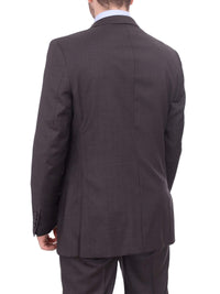 Thumbnail for Giorgio Cosani TWO PIECE SUITS Giorgio Cosani Regular Fit Solid Dark Olive Brown Wool Cashmere Blend Suit