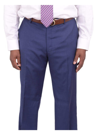 Giorgio Cosani TWO PIECE SUITS Giorgio Cosani Regular Fit Solid Royal Blue Two Button Wool Cashmere Blend Suit