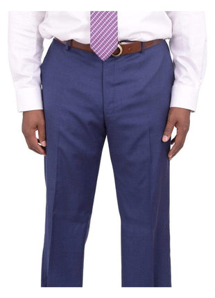 Giorgio Cosani TWO PIECE SUITS Giorgio Cosani Regular Fit Solid Royal Blue Two Button Wool Cashmere Blend Suit