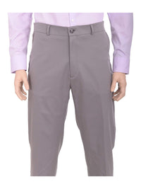 Thumbnail for Haggar Sale Pants 38X30 Haggar Straight Fit Solid Gray Comfort Waist Flat Front Washable Dress Pants