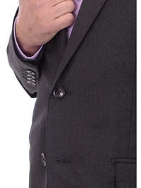 Thumbnail for Hardy Amies BLAZERS Hardy Amies Brinsley Slim Fit Solid Gray Half Canvassed Wool Blazer Sportcoat