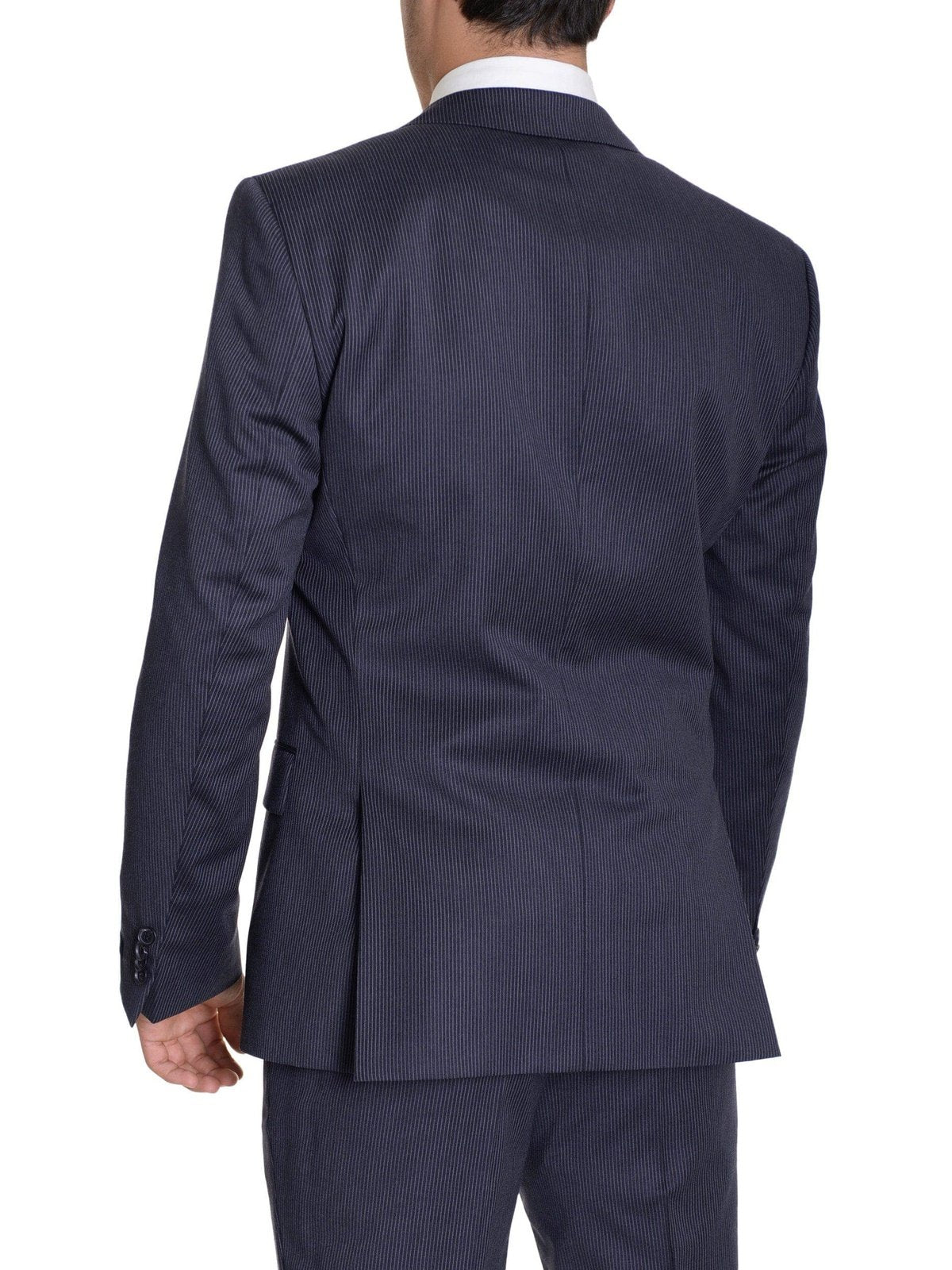 HUGO BOSS Sale Suits Hugo Boss Paolini1/movio1 Classic Fit Blue Pinstriped Two Button Wool Suit