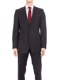 Thumbnail for HUGO BOSS TWO PIECE SUITS Hugo Boss Edison/power Classic Fit Black Pinstriped Super 100 Wool Suit