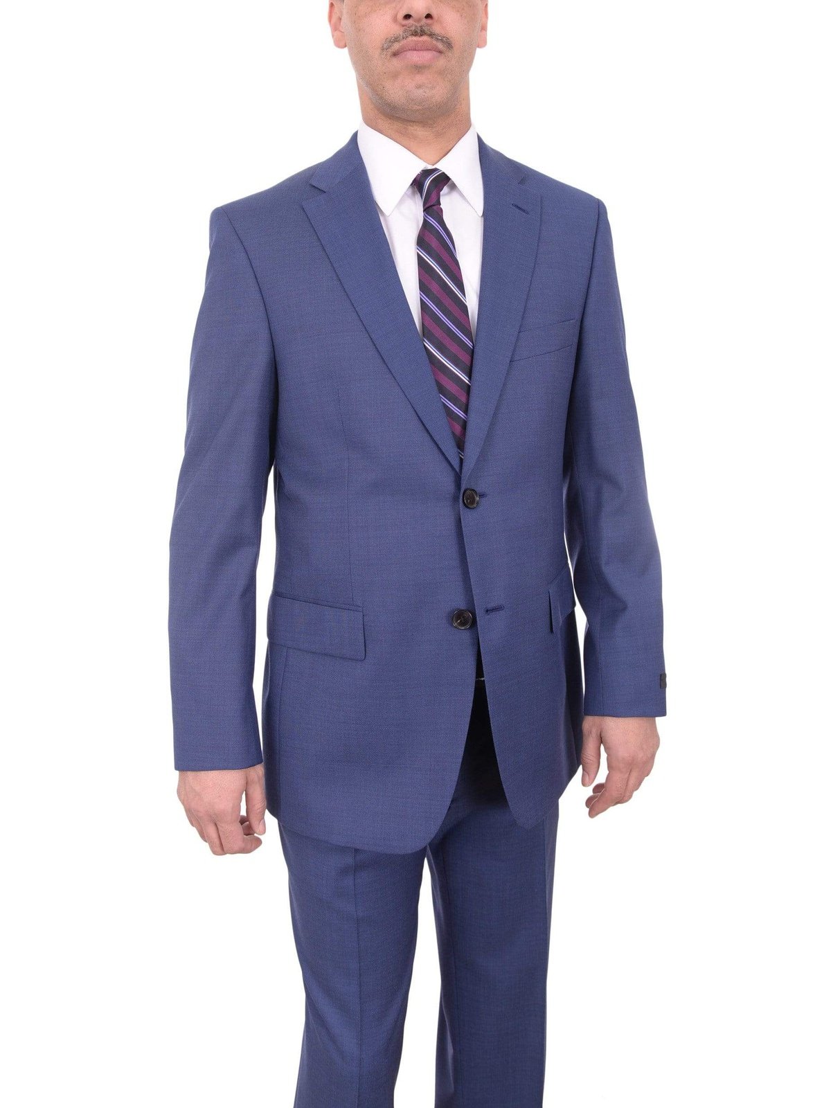 Shop HUGO BOSS Blue Wool Suit The Suit Depot