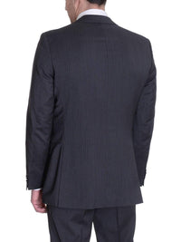 Thumbnail for HUGO BOSS TWO PIECE SUITS Hugo Boss Pasini2/movie2 Classic Fit Charcoal Gray Striped Super 100 Wool Suit