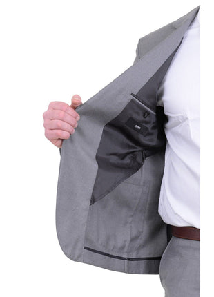 HUGO BOSS TWO PIECE SUITS Hugo Boss Rodman/wild Slim Fit Heather Gray Wool Cashmere Blend Suit