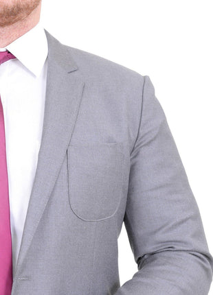 HUGO BOSS TWO PIECE SUITS Hugo Boss Rodman/wild Slim Fit Heather Gray Wool Cashmere Blend Suit