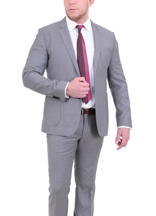 HUGO BOSS TWO PIECE SUITS Hugo Boss Rodman/wild Slim Fit Heather Gray Wool Cashmere Blend Suit