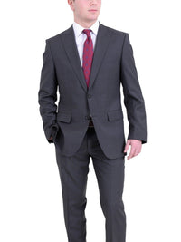 Thumbnail for HUGO BOSS TWO PIECE SUITS Hugo Boss The Fordham/central Gray Mini Check Wool Suit With Peak Lapels