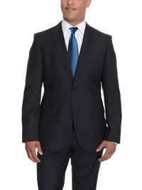 Thumbnail for HUGO BOSS TWO PIECE SUITS HUGO BOSS The Grand/Central Black Striped Two Button Wool Suit