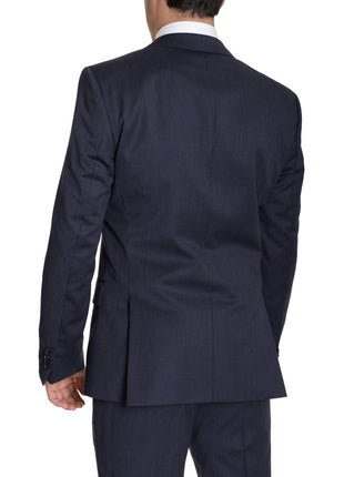 HUGO BOSS TWO PIECE SUITS Hugo Boss The Grand/central Classic Fit Navy Pinstriped Two Button Wool Suit
