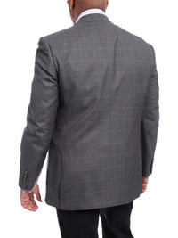 Thumbnail for I Uomo Men's Classic Fit Gray Houndstooth Two Button Wool Blazer Sportcoat - The Suit Depot
