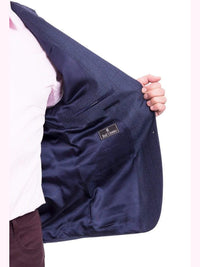Thumbnail for I Uomo BLAZERS I Uomo Mens Regular Fit Blue Glen Plaid 2 Button Wool Blazer Sportcoat