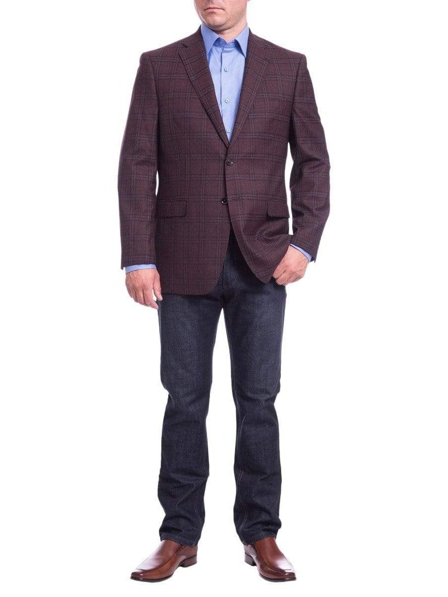 Shop I Uomo Burgundy 100% Wool Blazer | The Suit Depot Shop I Uomo Burgundy 100% Wool Blazer | The Suit Depot