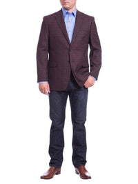 Shop I Uomo Burgundy 100 Wool Blazer The Suit Depot