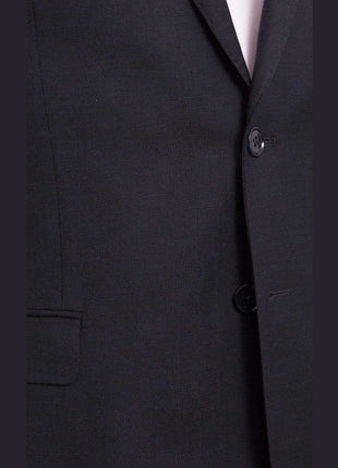 I Uomo Mens Bestselling Jackets I Uomo Mens Regular Fit Navy Blue Textured 2 Button Wool Blazer Sportcoat