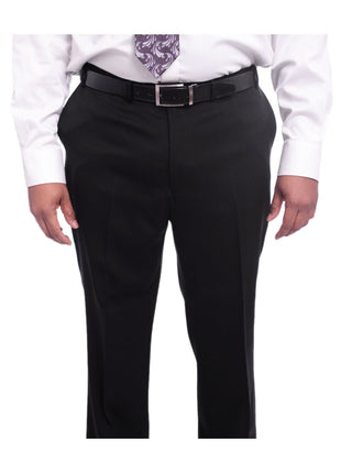 I Uomo TWO PIECE SUITS I Uomo Classic Fit Black Two Button Wool Suit
