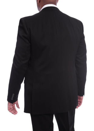I Uomo TWO PIECE SUITS I Uomo Classic Fit Black Two Button Wool Suit