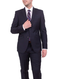 Thumbnail for Ideal TWO PIECE SUITS Dark Blue / 36S 30W Mens Ideal Slim Fit 2 Button 100% Wool Suit