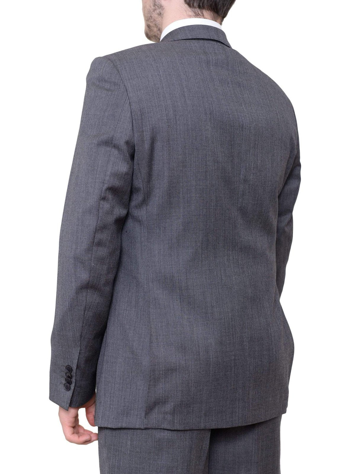 Ideal TWO PIECE SUITS Mens Ideal Slim Fit 2 Button 100% Wool Suit