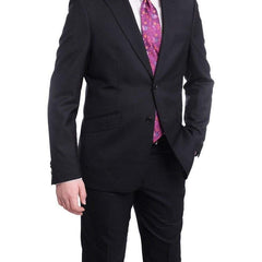 Ideal TWO PIECE SUITS Mens Ideal Slim Fit 2 Button 100% Wool Suit