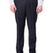 Navy Blue Wool Blend Washable Slim Fit Dress Pants