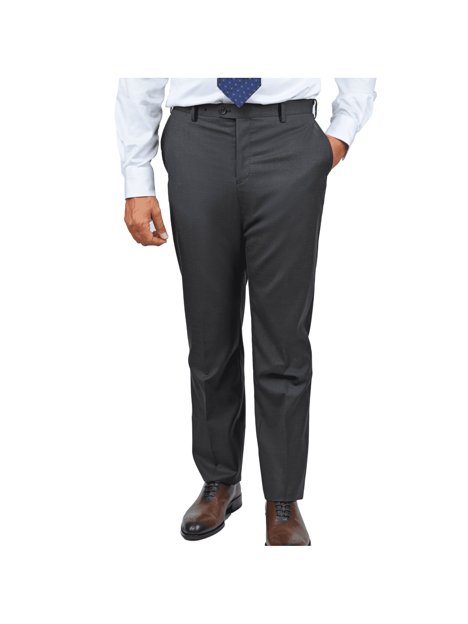 John Varvatos Charcoal Gray 100% Wool Slim Fit Dress Pants John Varvatos Charcoal Gray 100% Wool Slim Fit Dress Pants