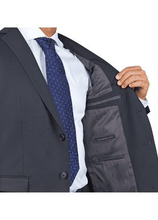 lining of John Varvatos black slim fit men's suit jacket