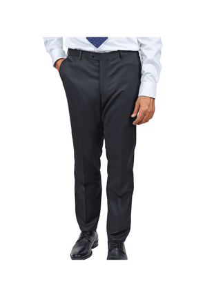 John Varvatos slim fit flat front black suit pants
