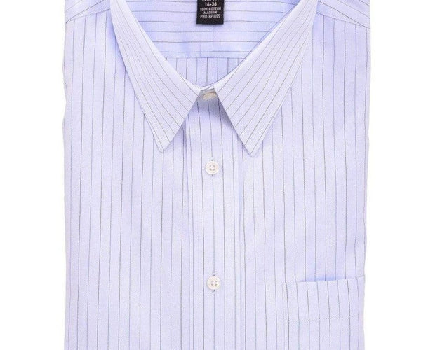 pinstripe dress shirts for men Shop Jos A Bank Blue 100% Cotton Shirt