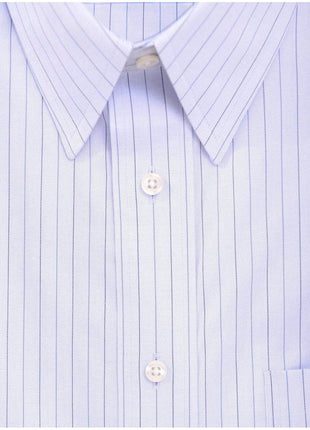 Jos A Bank SHIRTS Jos A Bank Mens 100% Cotton Blue Striped Slim Fit Dress Shirt