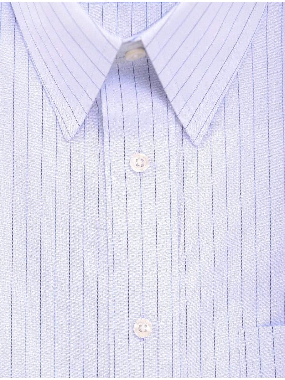 Jos A Bank Mens 100% Cotton Blue Striped Slim Fit Dress Shirt Jos A Bank Mens 100% Cotton Blue Striped Slim Fit Dress Shirt