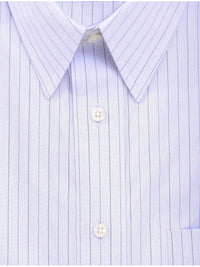 Thumbnail for Jos A Bank SHIRTS Jos A Bank Mens 100% Cotton Blue Striped Slim Fit Dress Shirt
