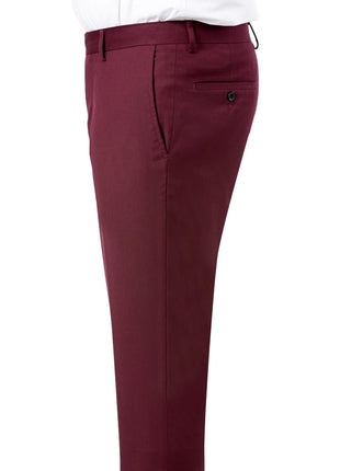 Kent Park PANTS Kent & Park Mens Solid Brown Regular Fit Flat Front Dress Pants