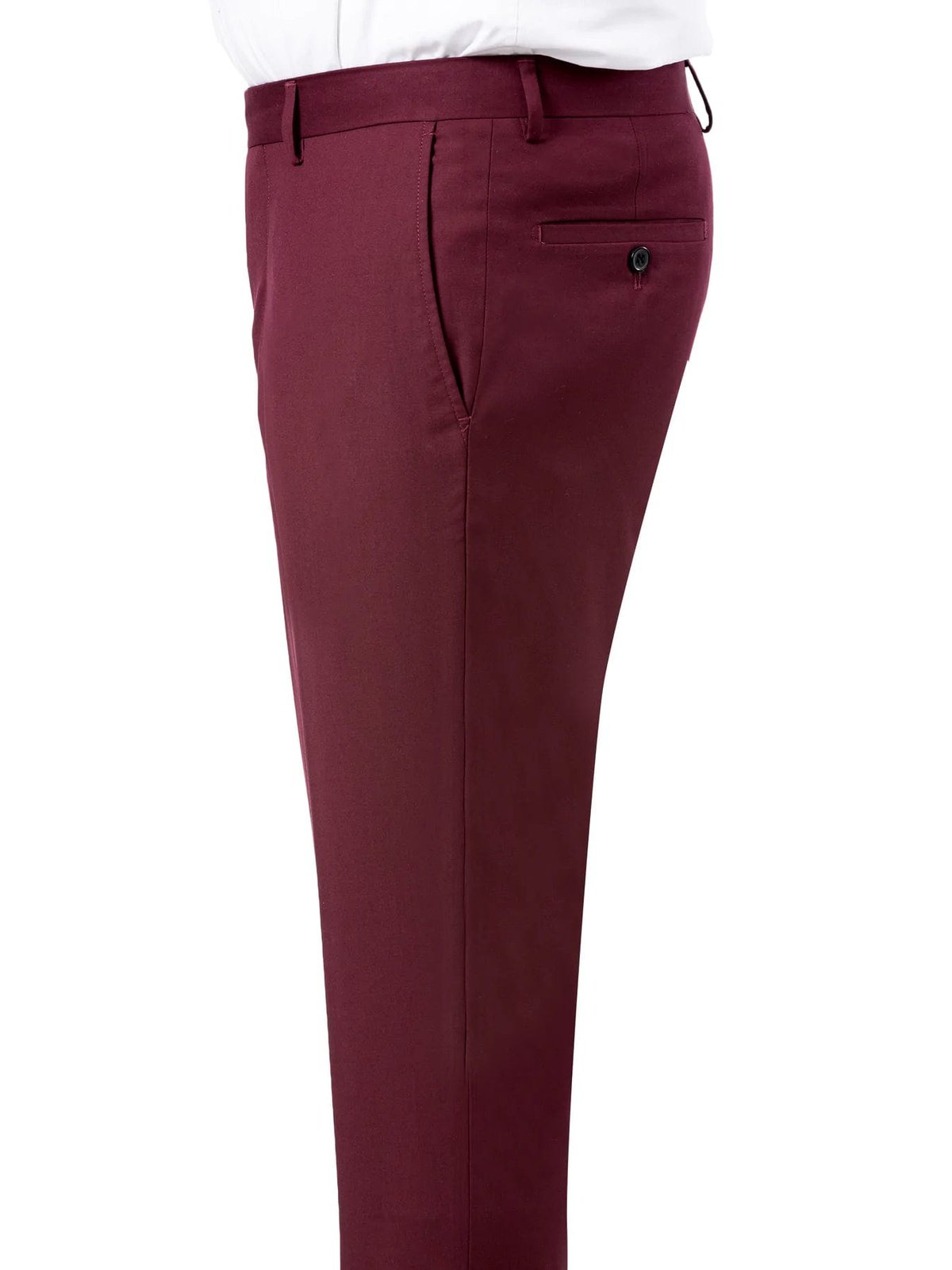 Kent & Park Mens Solid Burgundy Regular Fit Flat Front Dress Pants Kent & Park Mens Solid Burgundy Regular Fit Flat Front Dress Pants