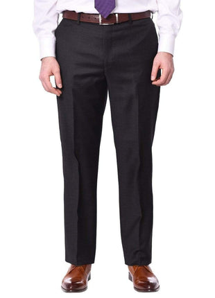 Label M Bestselling Items Mens Classic Fit Two Button 100% Wool Wrinkle Resistant Suit - Charcoal Gray