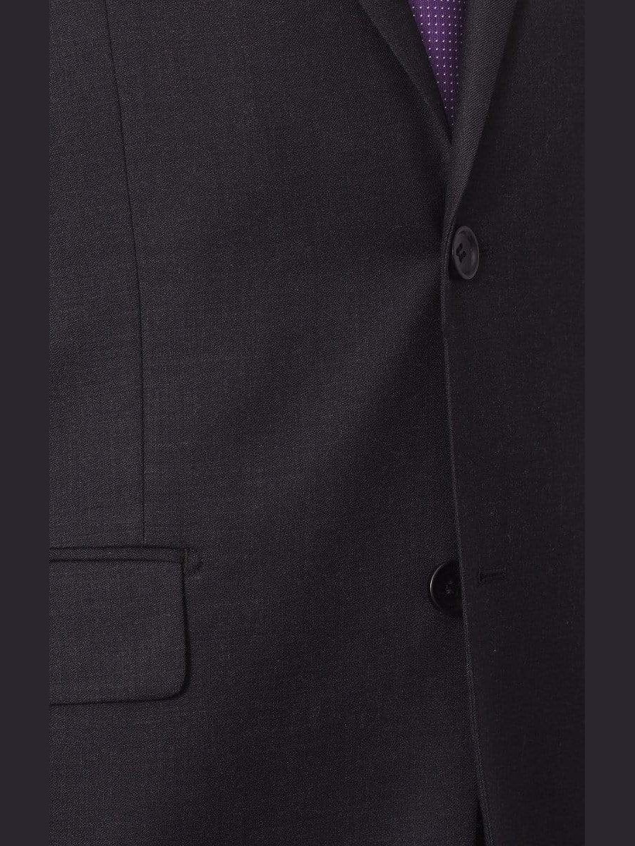 Label M Bestselling Items Mens Classic Fit Two Button 100% Wool Wrinkle Resistant Suit - Charcoal Gray