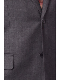 Thumbnail for Label M Bestselling Items Mens Classic Fit Two Button 100% Wool Wrinkle Resistant Suit - Medium Grey