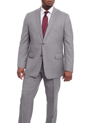 Label M BLAZERS 42R Mens Classic Fit Light Gray Heather Two Button Wool Blazer Sportcoat