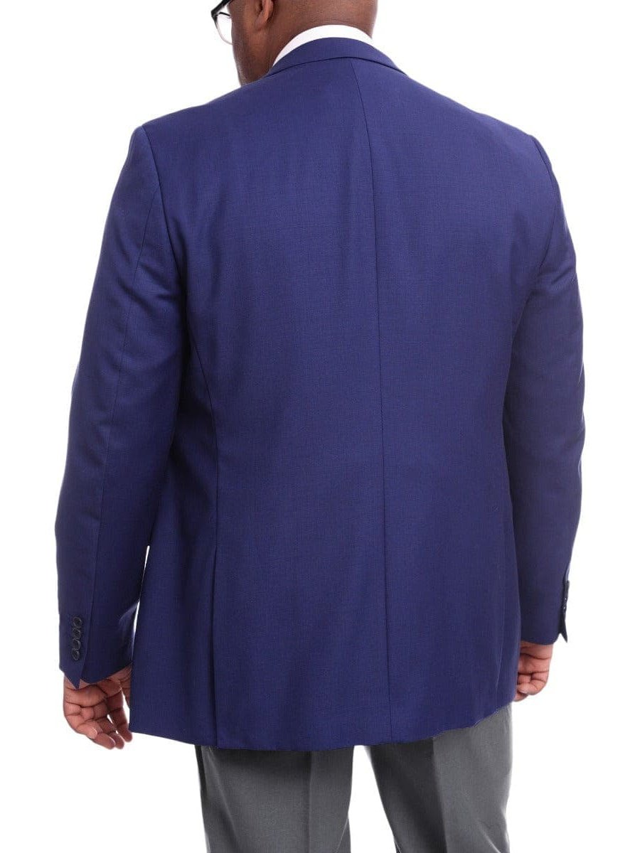 Mens Classic Fit Solid Royal Blue Two Button Wool Blazer Sportcoat, 42 / Long Mens Classic Fit Solid Royal Blue Two Button Wool Blazer Sportcoat, 42 / Long