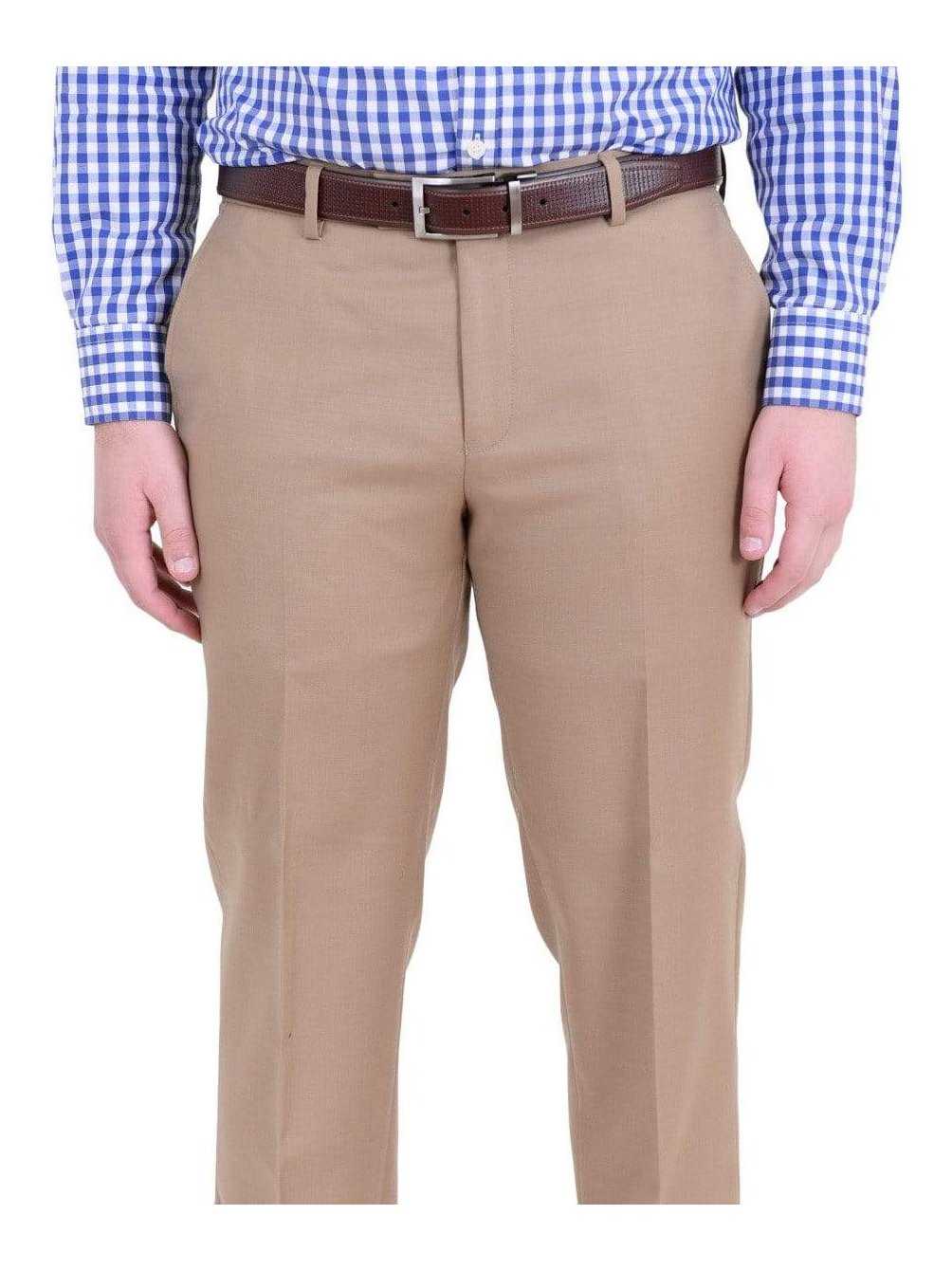 Shop Label M Tan 100% Wool Pants | The Suit Depot Shop Label M Tan 100% Wool Pants | The Suit Depot