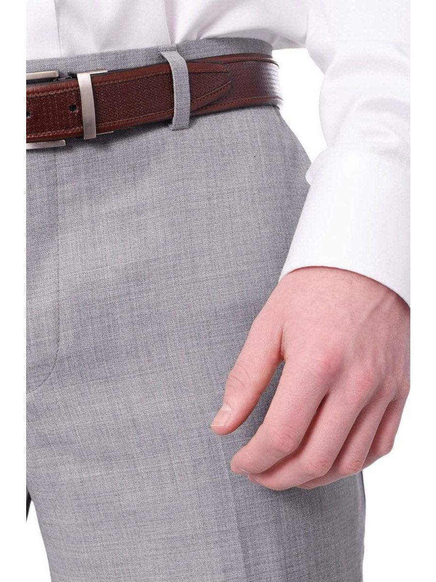 Shop Label M Slim Fit Gray 100% Wool Dress Pants | The Suit Depot Shop Label M Slim Fit Gray 100% Wool Dress Pants | The Suit Depot