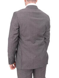 Thumbnail for Label M TWO PIECE SUITS Mens Extra Slim Fit Gray Textured Two Button Wool Blend Suit