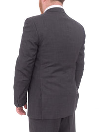 Thumbnail for Lazetti Couture Sale Suits Lazetti Couture Portly Fit Charcoal Gray Check Two Button Wool Suit