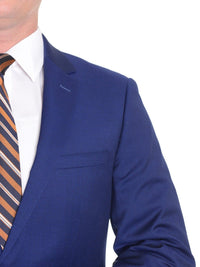 Thumbnail for London Fog TWO PIECE SUITS Extra Slim Fit Solid Royal Blue Two Button Wool Suit